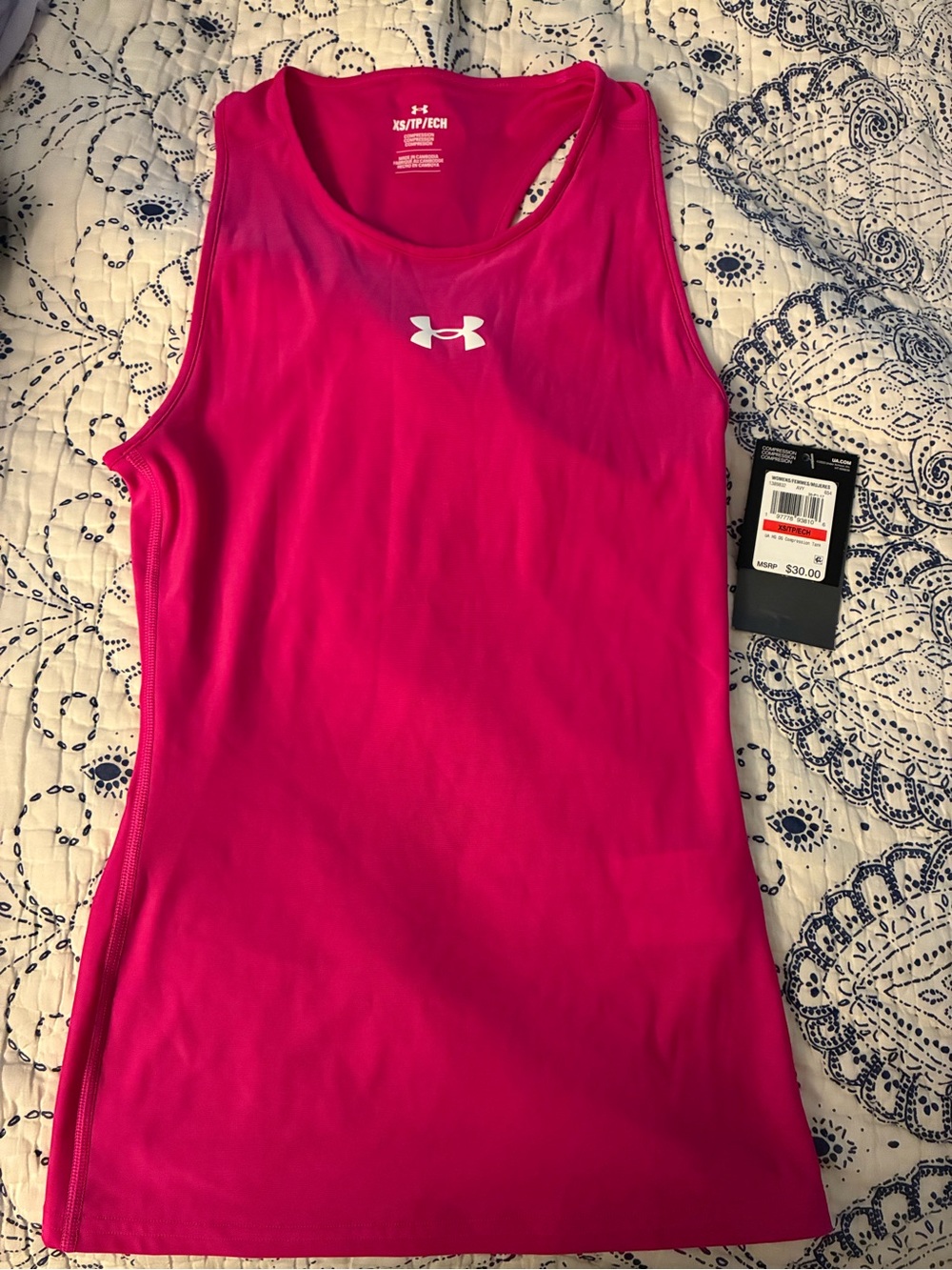 Under Armour Bright Pink Women's Performance Tank - XS